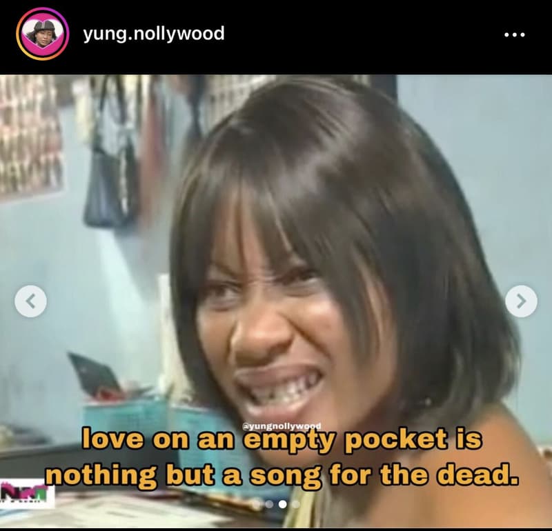 Yung.nollywood love on a ëmpty pocket is nothing but a song for the dead