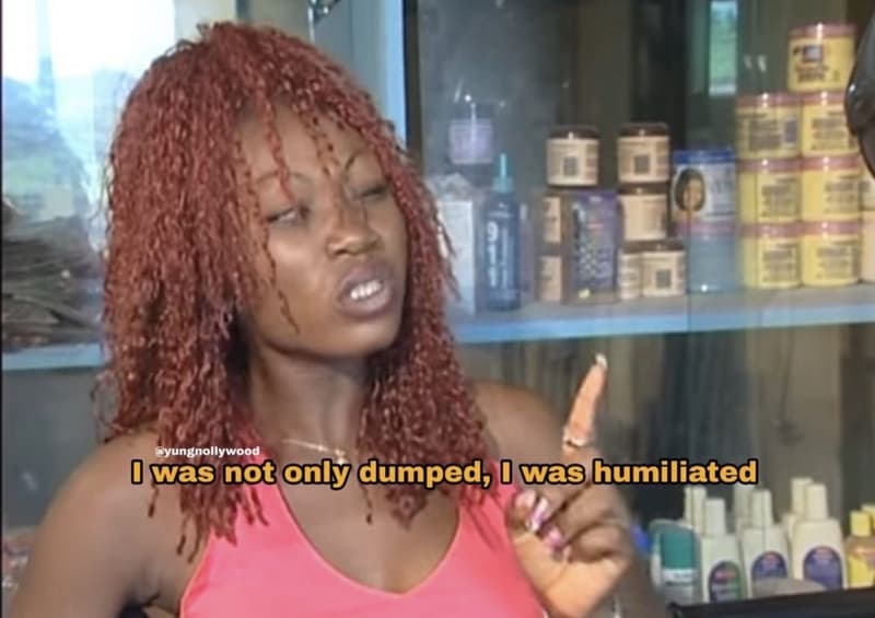 Yungnollywood was not nly dumped was bumiliated
