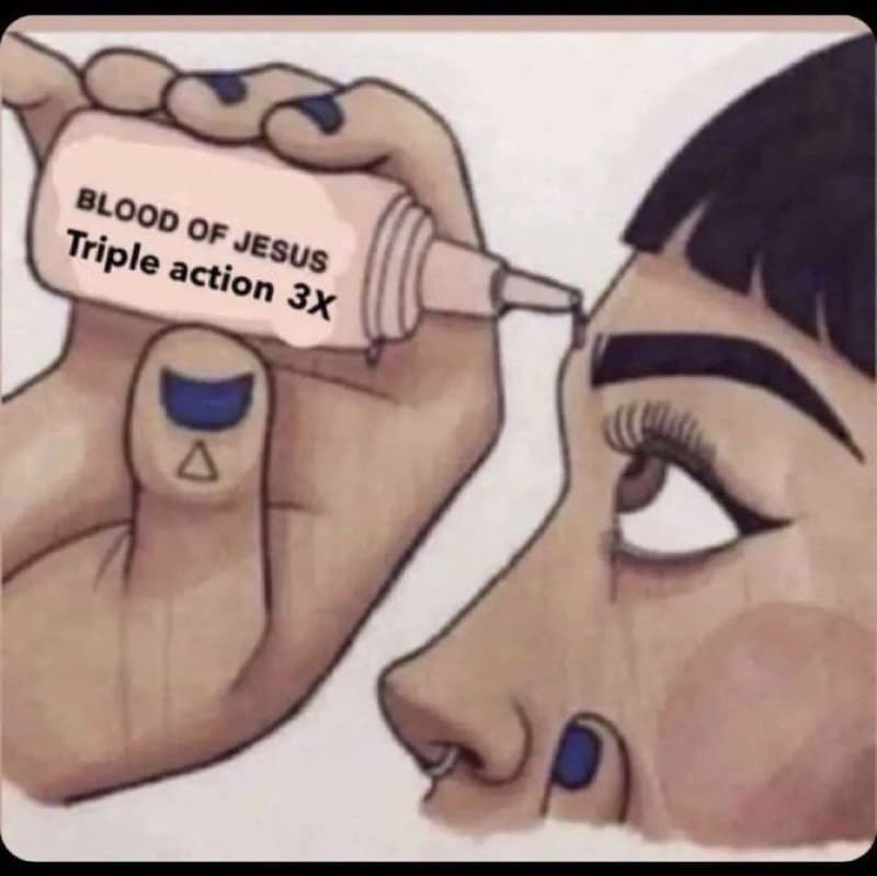 Blood triple of jesus action 3x