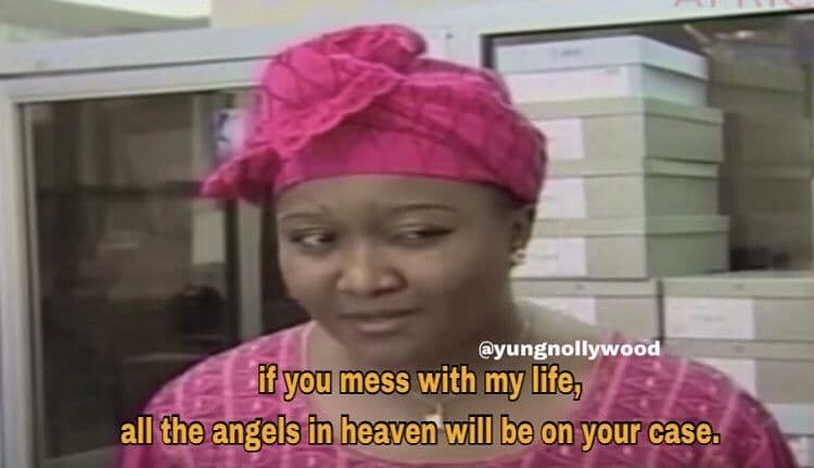 Yungnollywood ifyou mess with my ife all fhe angels in heaven will be on your ca