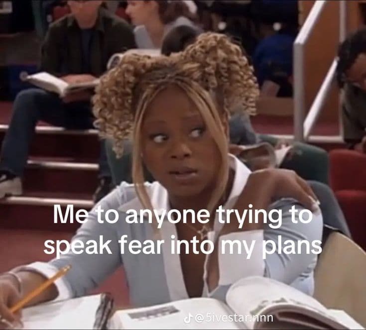 Mle to anyone trying to speak fear into my plans dr sivestar nnn