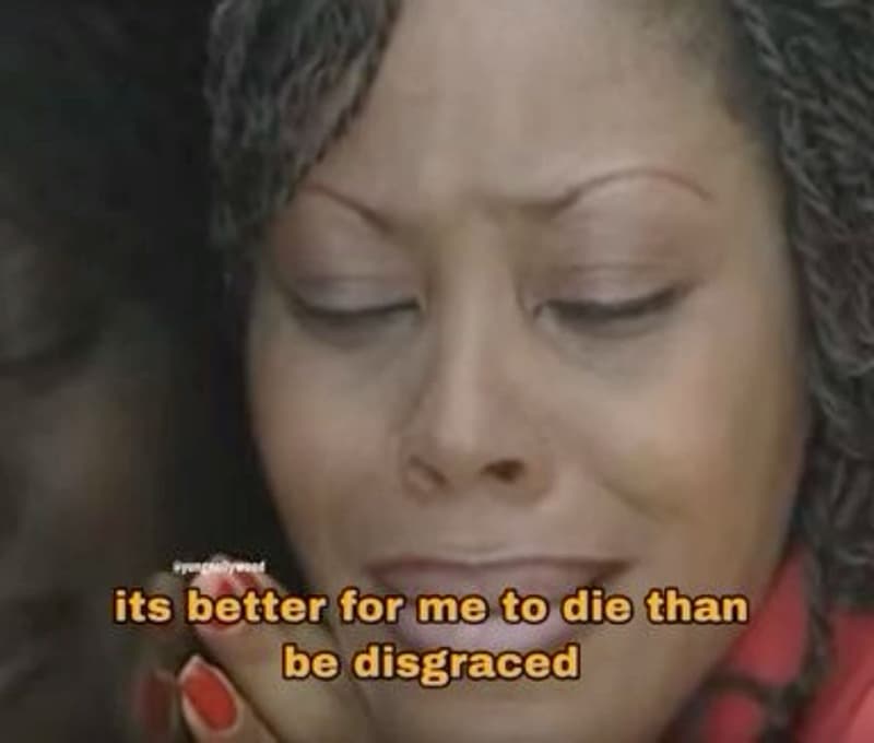 Its better for m to di than be disgraced