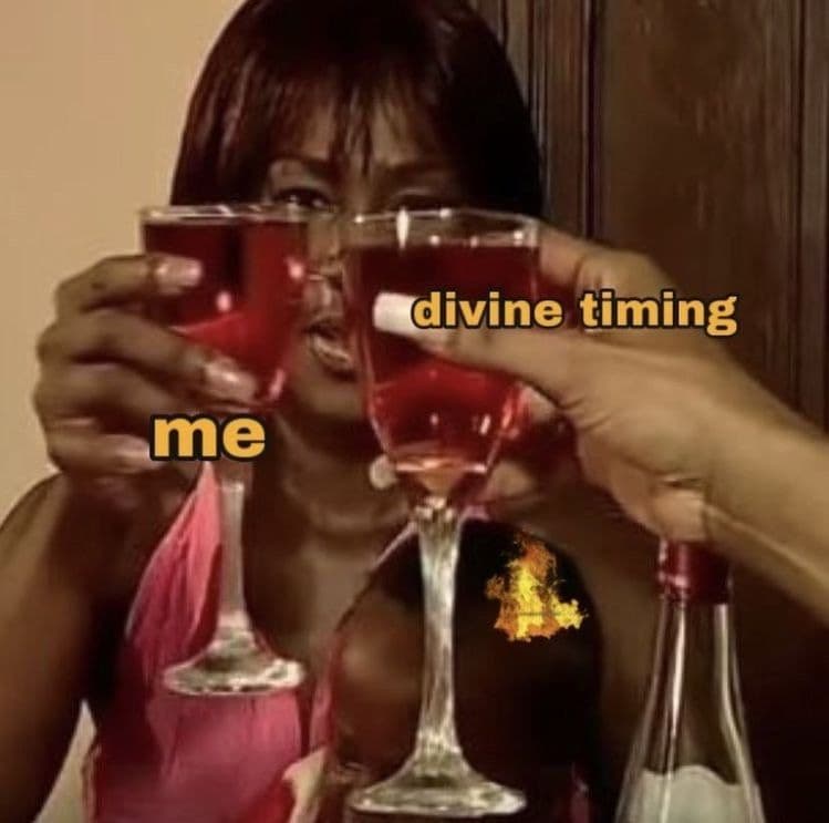 Divine timing me