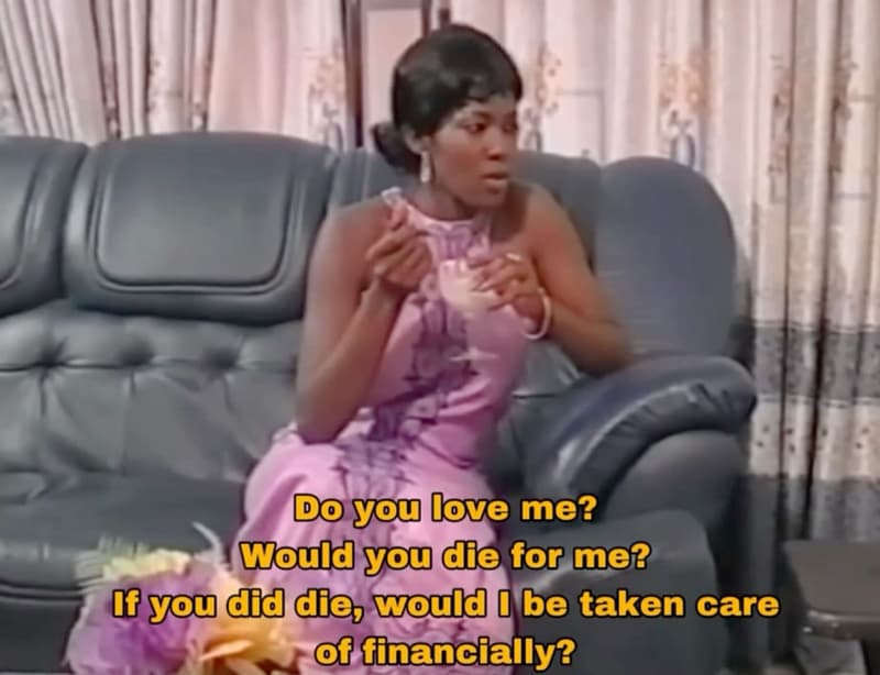 Do you love me? would you de for me? f you dd de would be taken care f financial