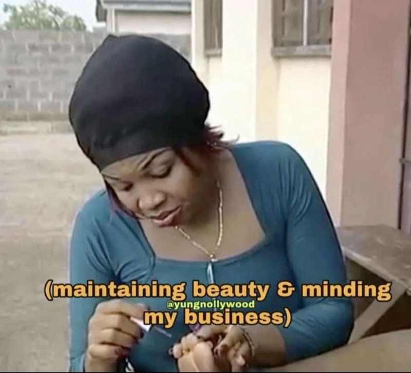 Maintaining beauty minding yungnollywood my business