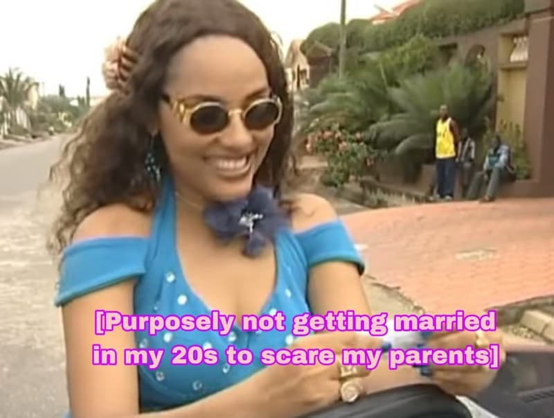 Purposely not getting married e my 20s to scaro my parents