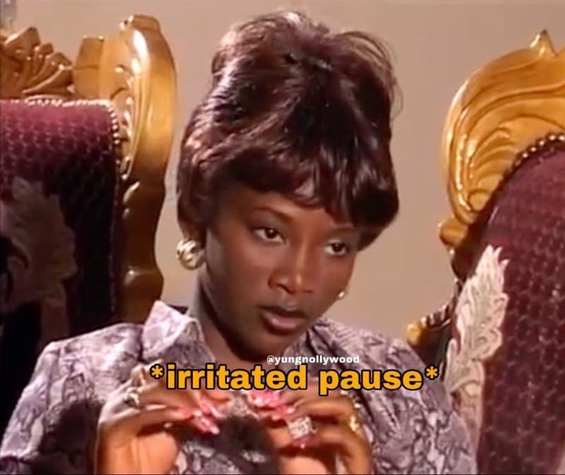 8 'irritated pause