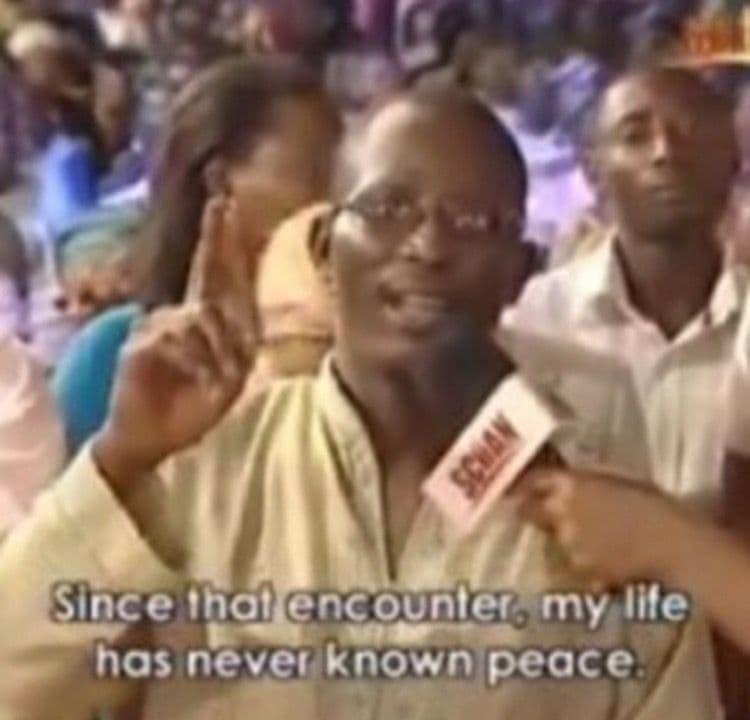 Snce thal encounler my ille has never knownpeace
