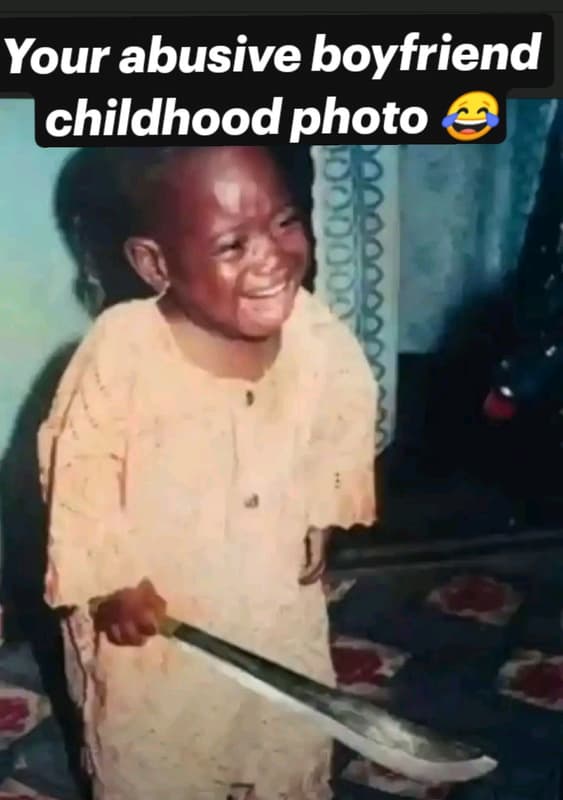 Your abusive boyfriend childhood photo 1