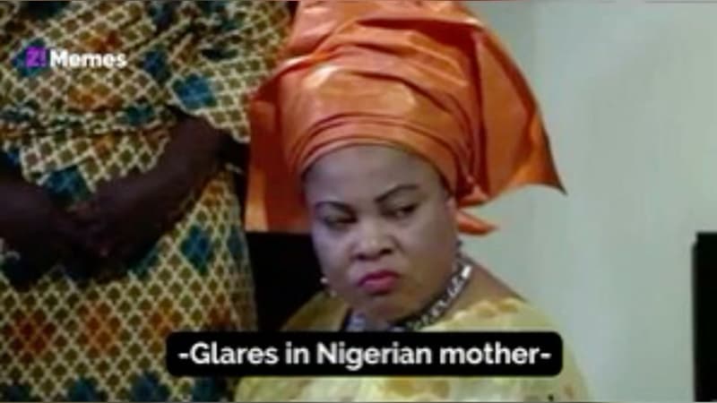 Momes glares in nigerian mother