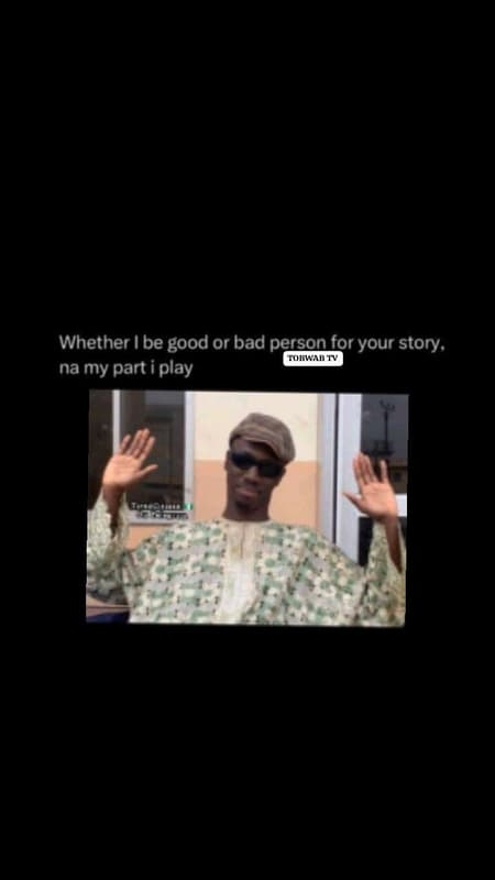 Whether i be good or bad person for your story, tobwab tv na my part 1 play