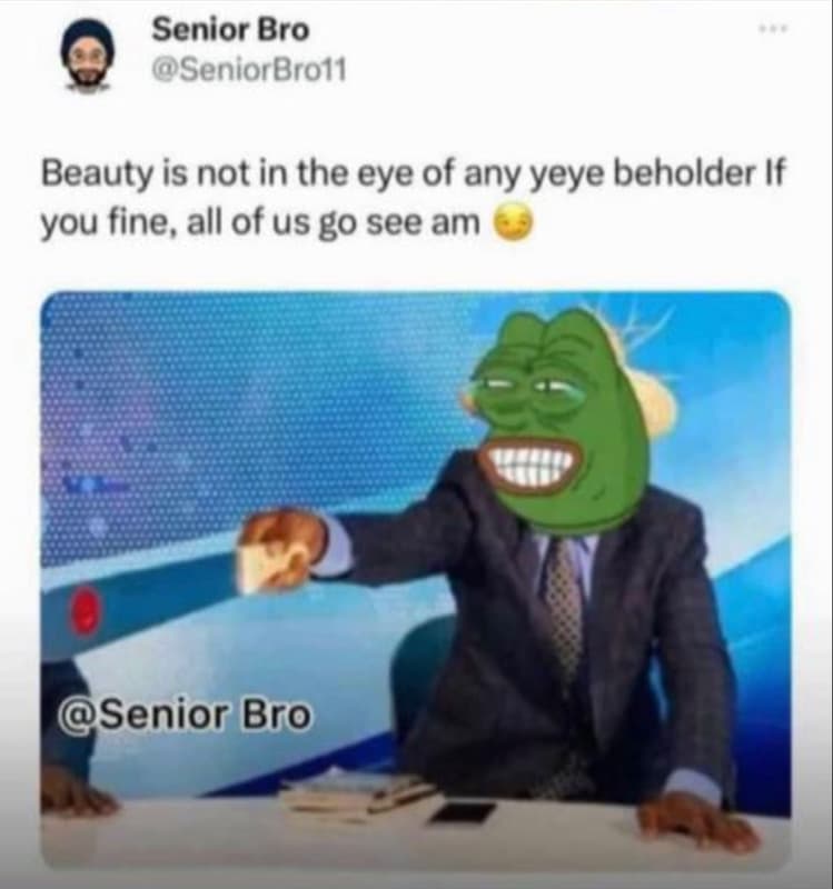 Senior bro seniorbroll beauty is not in the eye of any yeye beholder if you fine