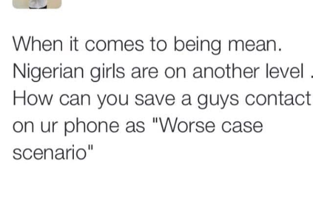 When it comes to being mean nigerian girls are on another level how can you save
