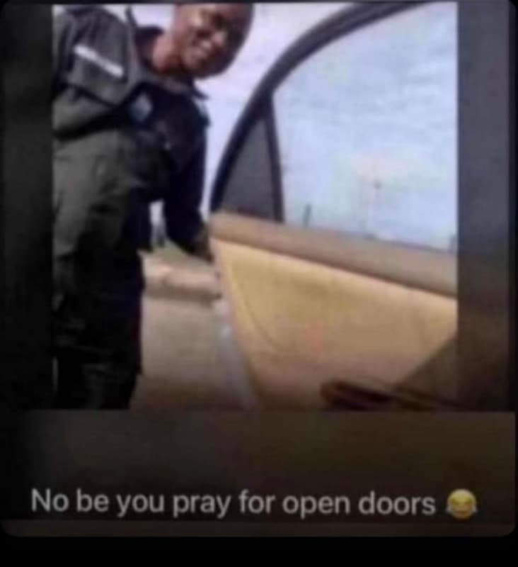 No be you pray for open doors