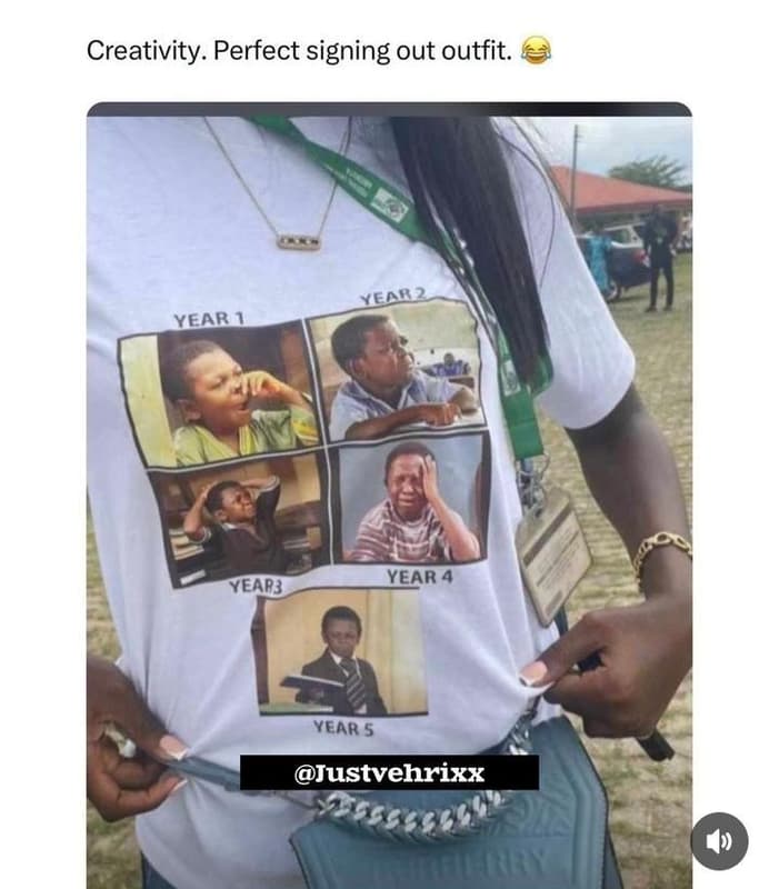 Creativity . perfect signing out outfit. year year yearb year 5 justvehrixx yea?