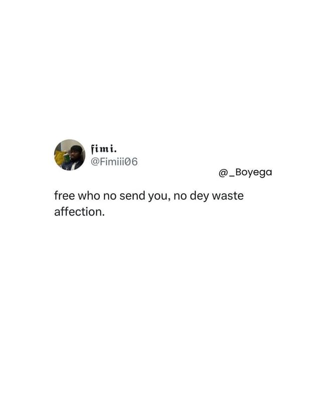 Fimi. fimiii06 boyega free who no send you, no dey waste affection