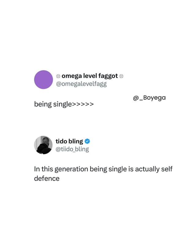 Omega level faggot omegalevelfagg boyega being single tido bling tiido bling in